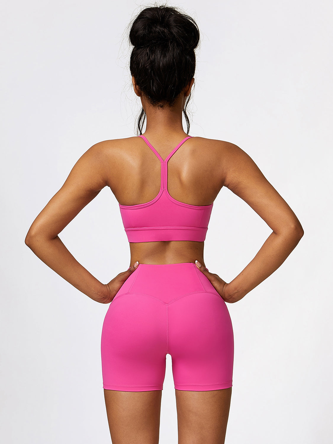 Gigi Sport Bra and Wide Waistband Shorts Set