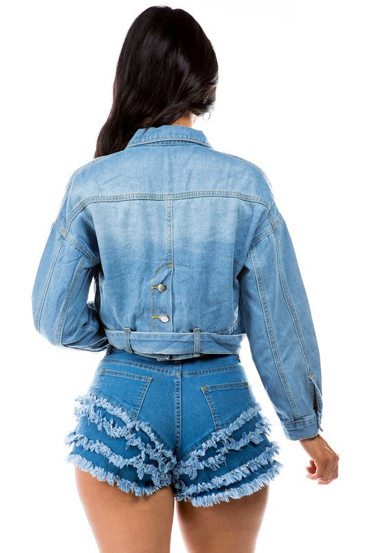 PRISSY JEAN JACKET