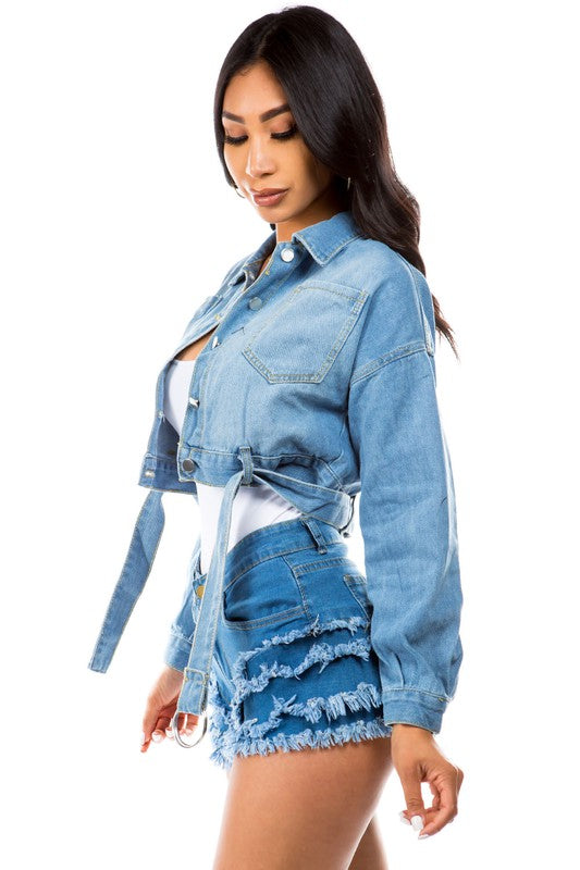 PRISSY JEAN JACKET