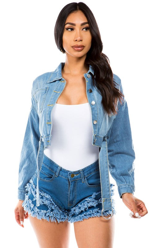 PRISSY JEAN JACKET