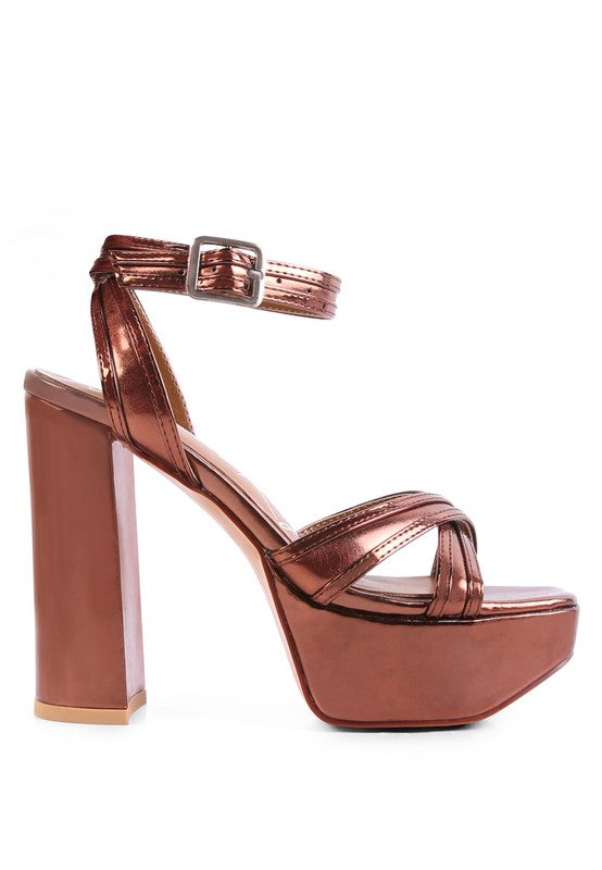 CHY PLATFORM HEELED SANDALS