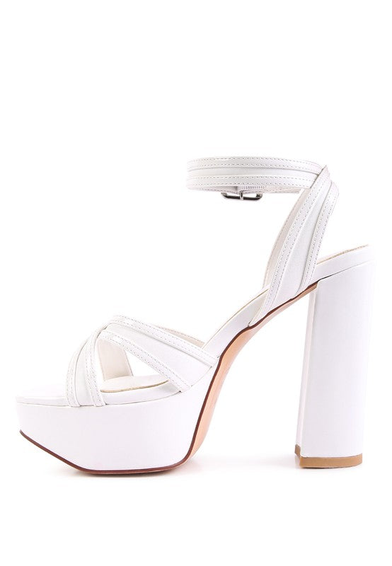 CHY PLATFORM HEELED SANDALS