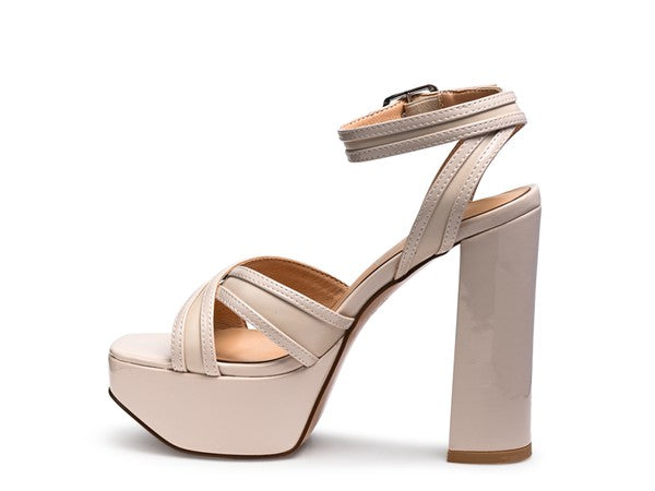 CHY PLATFORM HEELED SANDALS