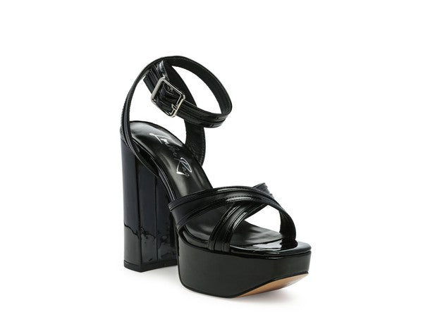 CHY PLATFORM HEELED SANDALS