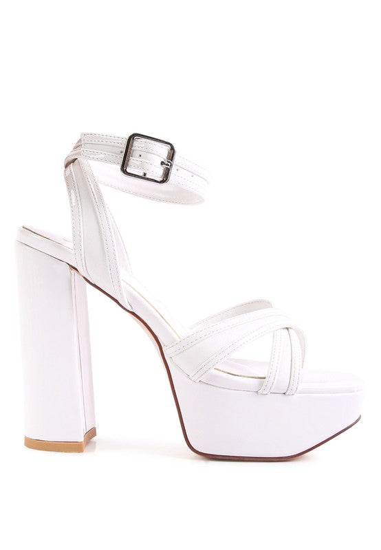 CHY PLATFORM HEELED SANDALS