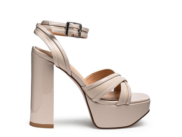 CHY PLATFORM HEELED SANDALS