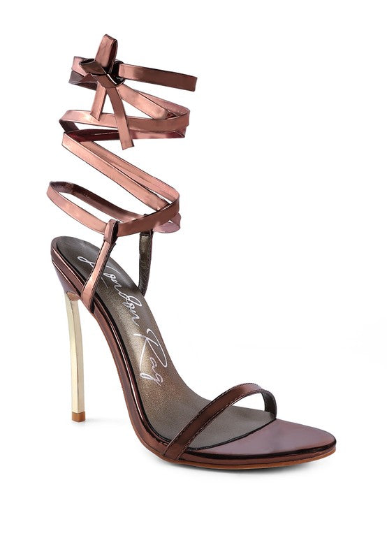 Stiletto Lace Up Sandal