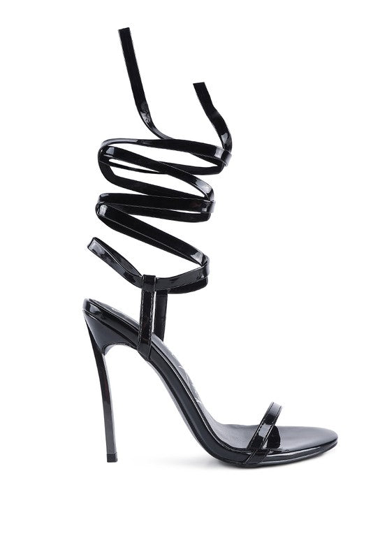 Stiletto Lace Up Sandal