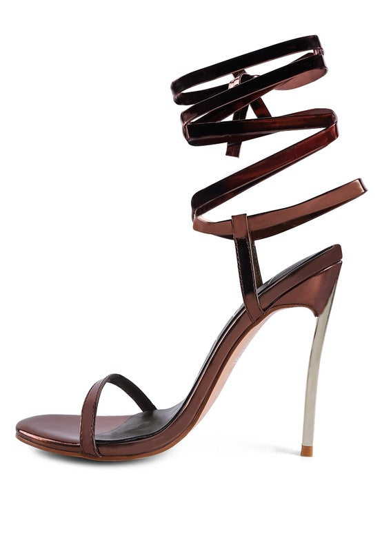 Stiletto Lace Up Sandal