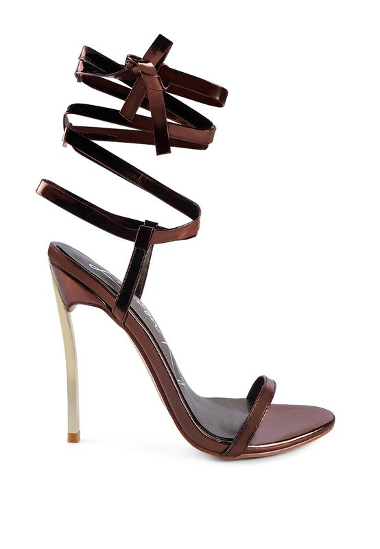 Stiletto Lace Up Sandal