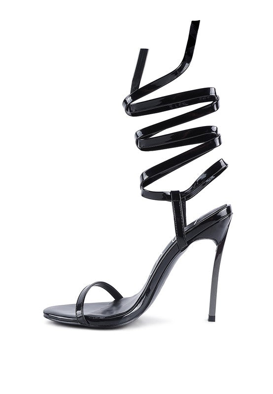 Stiletto Lace Up Sandal