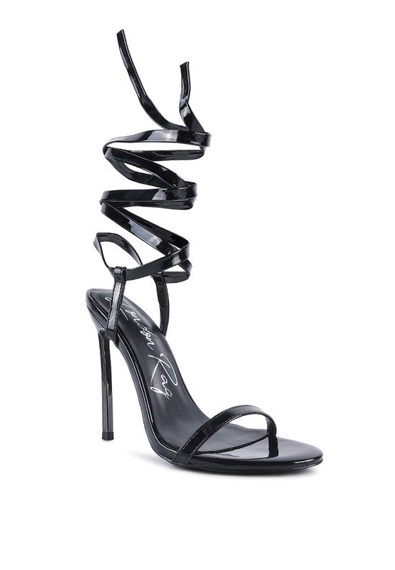 Stiletto Lace Up Sandal