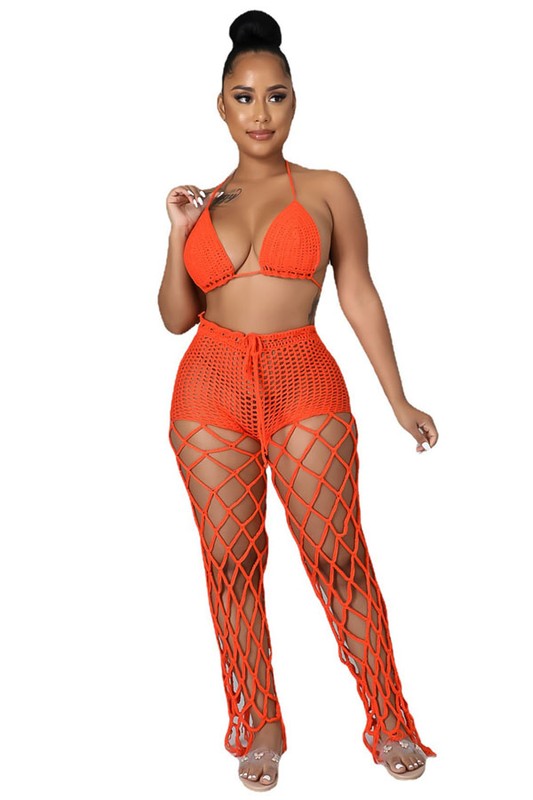 SEXY BEACH PANTS CROCHET SET