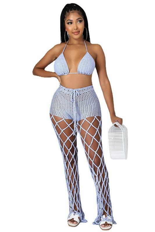 SEXY BEACH PANTS CROCHET SET