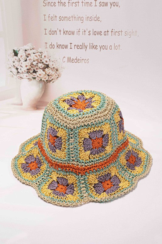 Crochet Granny Bucket Hat