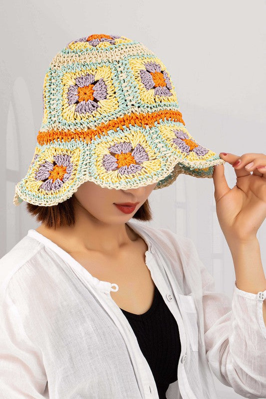 Crochet Granny Bucket Hat