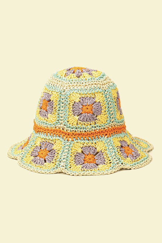 Crochet Granny Bucket Hat