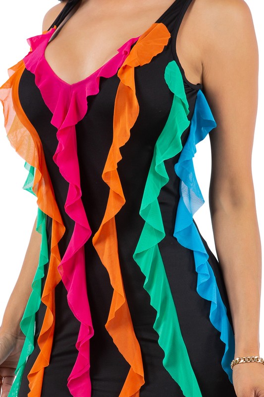 NEON LIGHTS SUMMER DRESS