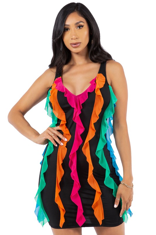 NEON LIGHTS SUMMER DRESS