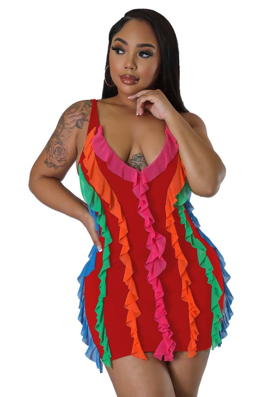 NEON LIGHTS SUMMER DRESS