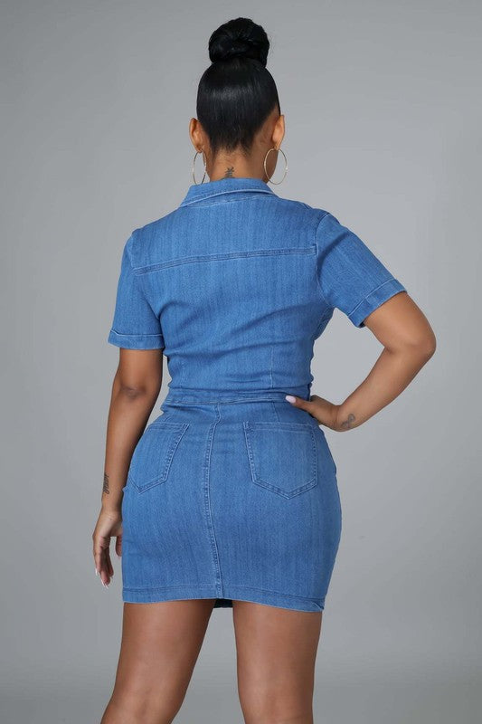 ANGEL DENIM DRESS