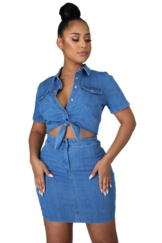 ANGEL DENIM DRESS