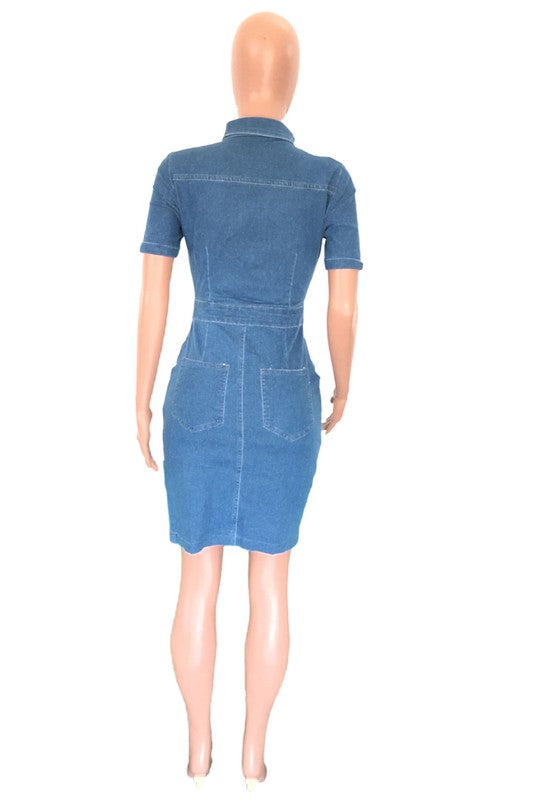 ANGEL DENIM DRESS