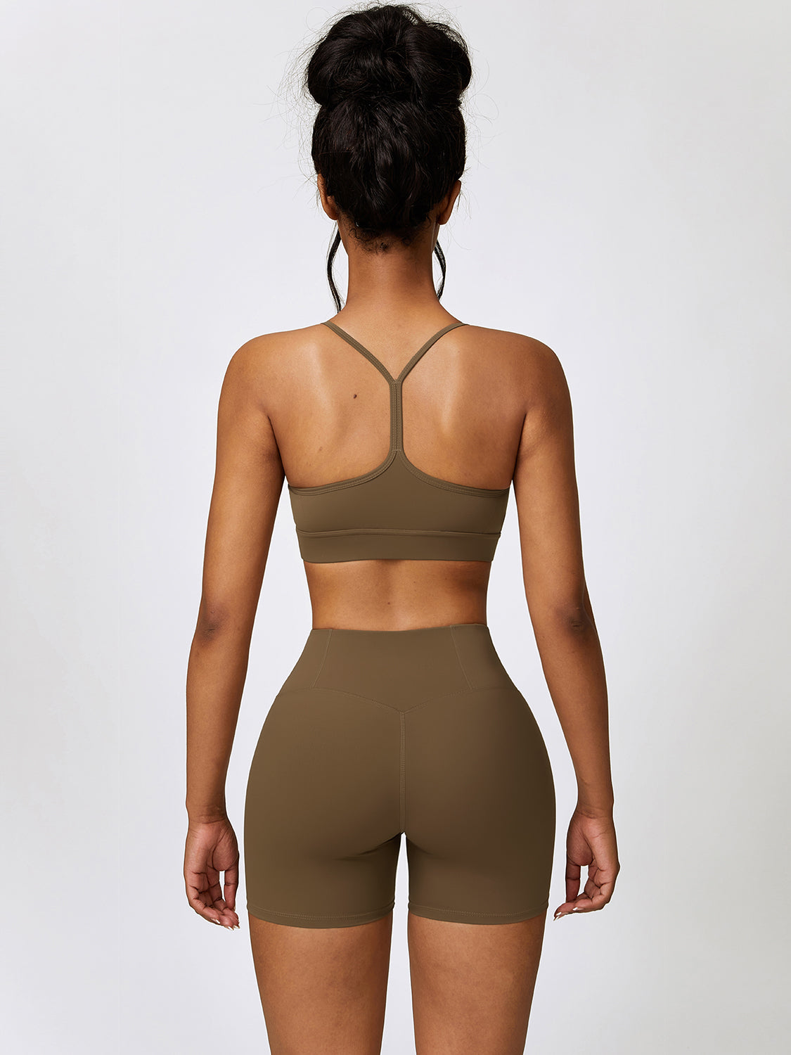 Gigi Sport Bra and Wide Waistband Shorts Set