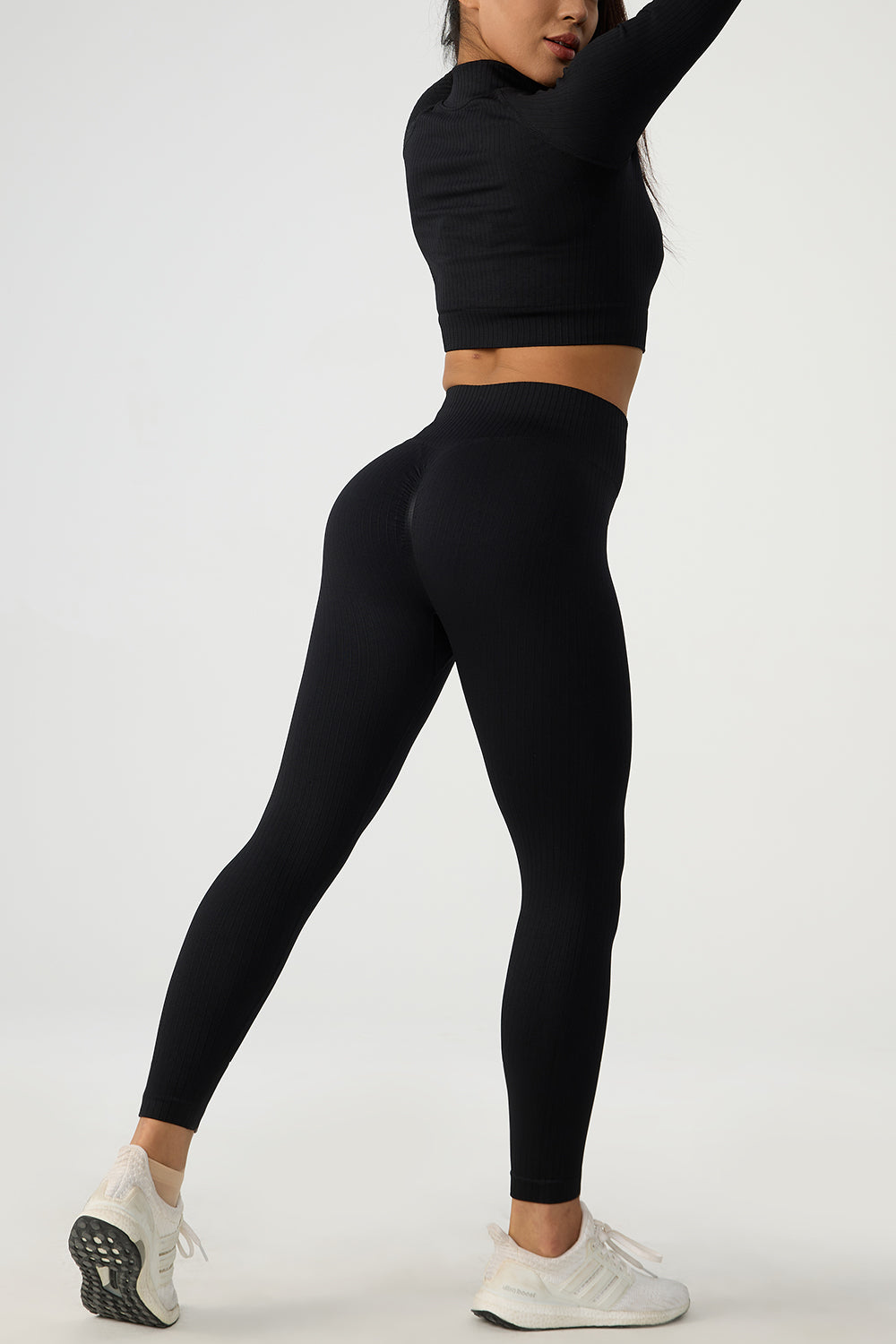 Sleeve Top and High Waist Leggings Active Set